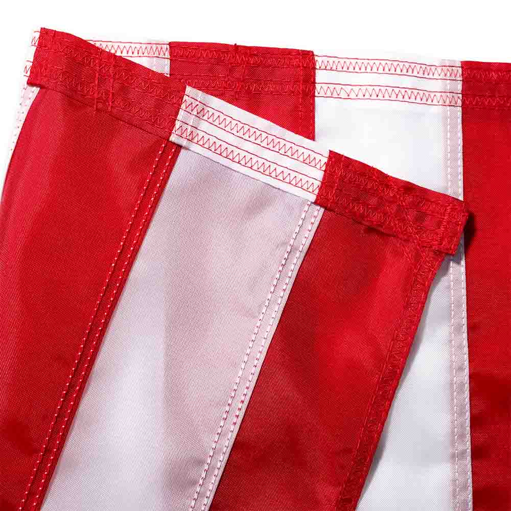 American flag fly end