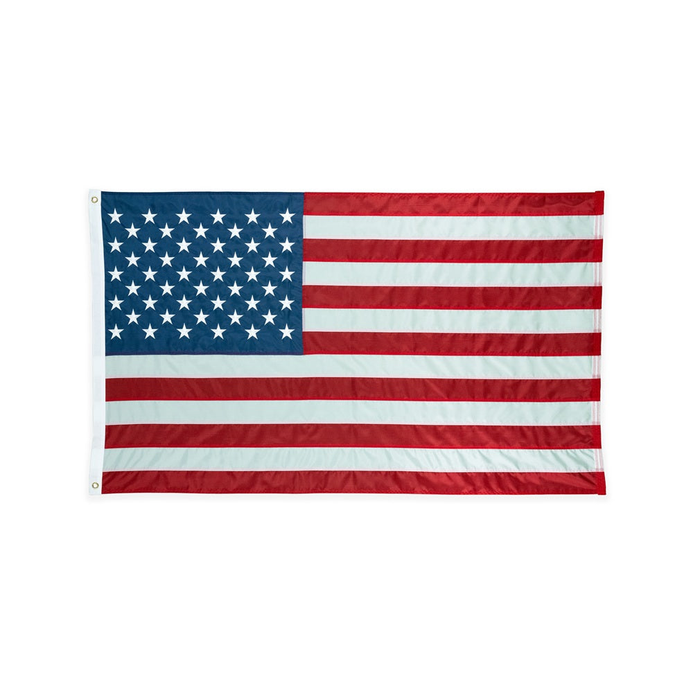 American Flag Set - Spinning Flagpole - Residential