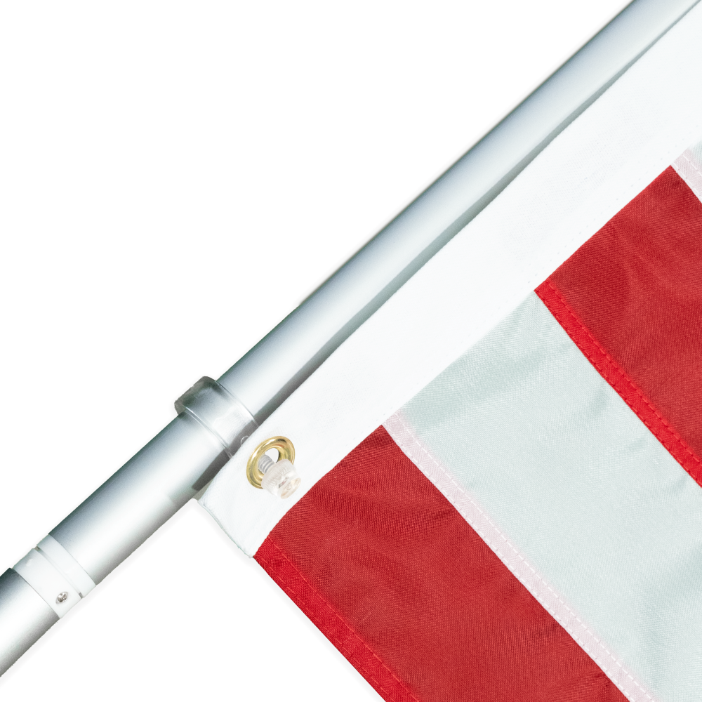 American Flag Set - Spinning Flagpole - Residential