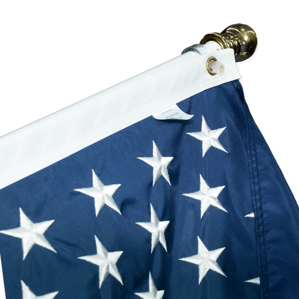 American Flag Set - Spinning Flagpole - Residential